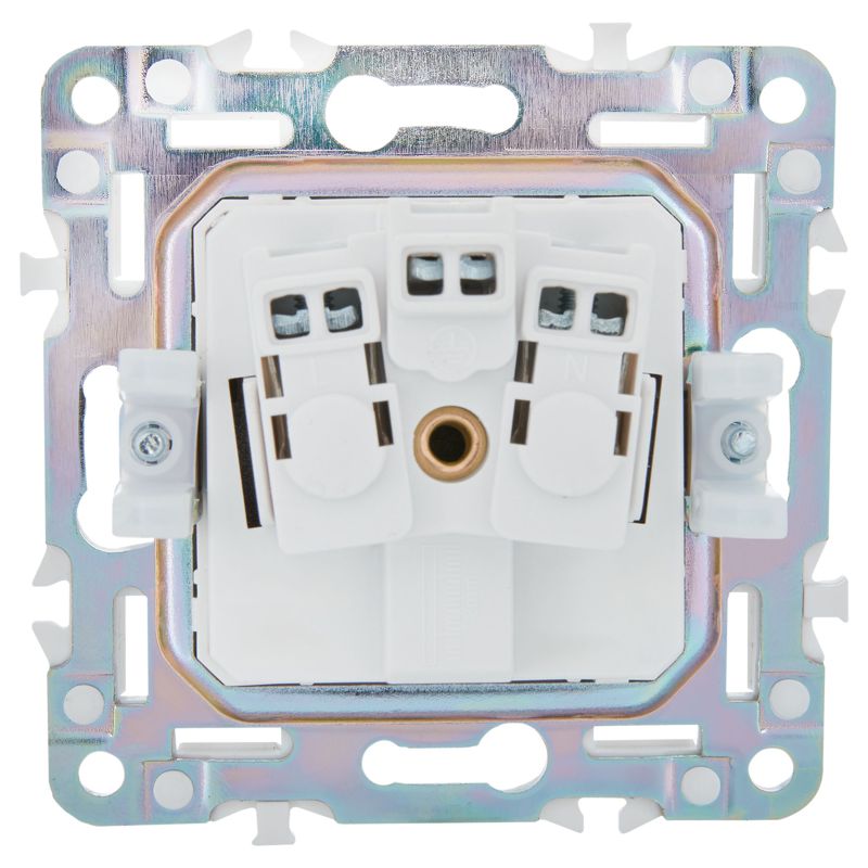 Розетка SKANDY 16А с заземл. без защ. шторок SK-R05G графит IEK SK-R11-16-K53