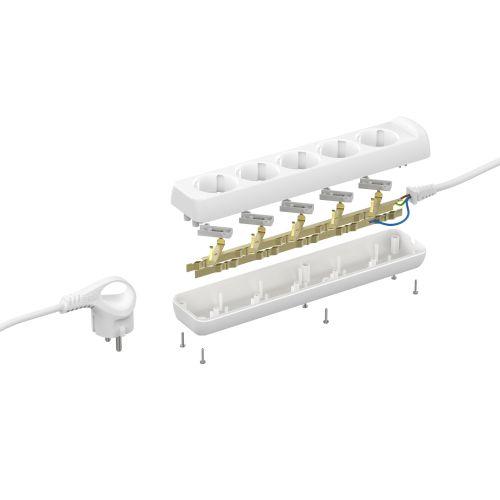 Удлинитель 5х5м с заземл. 16А IP20 U-5e-5m-3х1 ПВС 3х1 Эра Б0028377