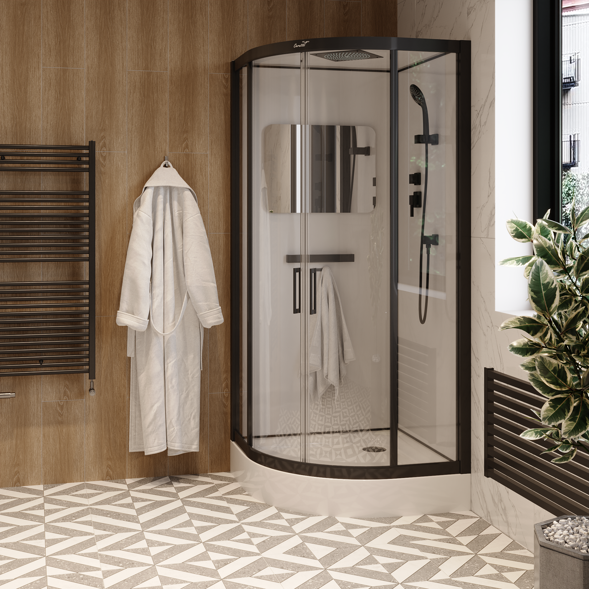 Кабина VIVA91B душевая Ceruttispa (100x100x215)