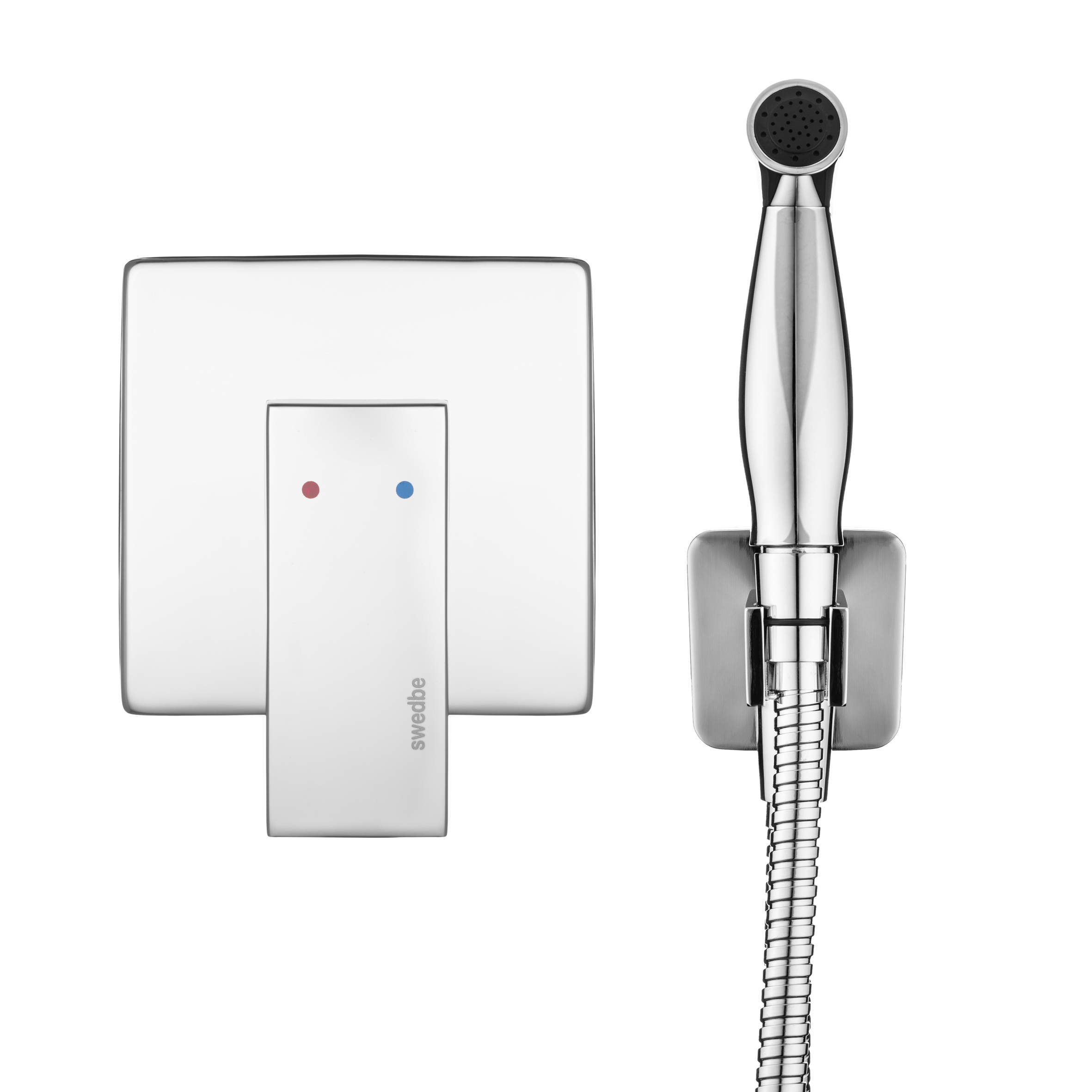 Гигиенический набор со встраиваемым смесителем Swedbe Platta 5526
