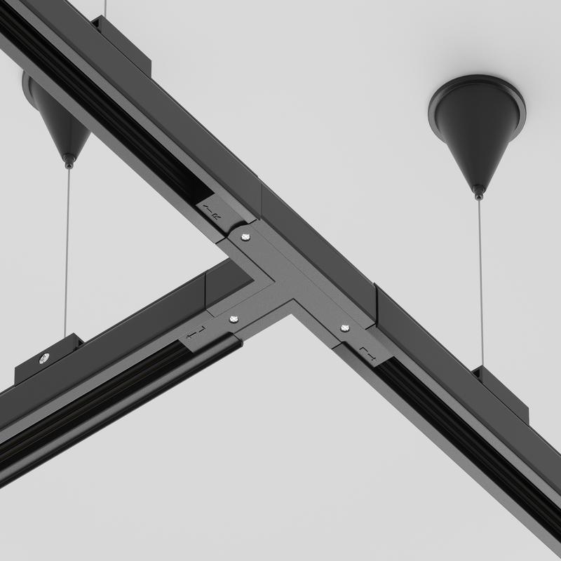 Коннектор Т-образный лев. Trinity черн. Voltega TRA-VGL005CT-31B-L