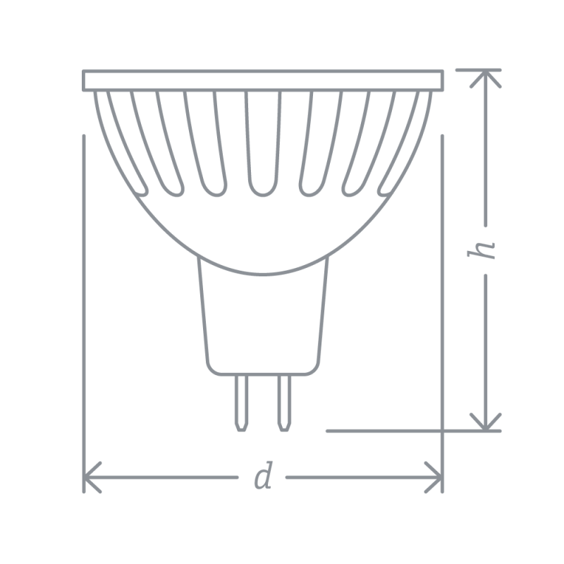 Лампа галогенная 94 207 JCDR 75Вт GU5.3 230В 2000h Navigator 94207