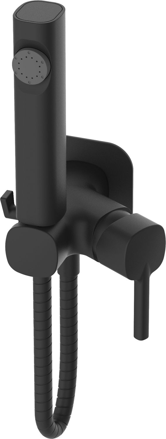 HB5518-7 Смеситель с гигиенической лейкой Черный Haiba (336445)