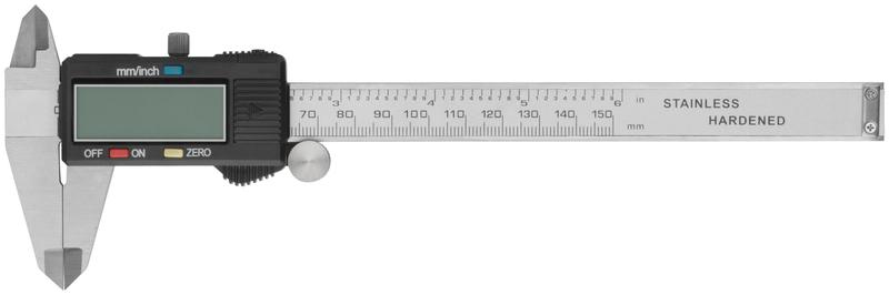 Штангенциркуль метал.нерж. с электроннымм отсчетом 150мм/ 0.02мм FIT 19856