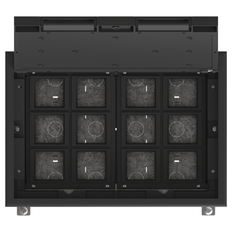 Люк MultiDesk MDK10 на 24мод. IP40 с монтажной коробкой для бетонных полов SE MDK10224