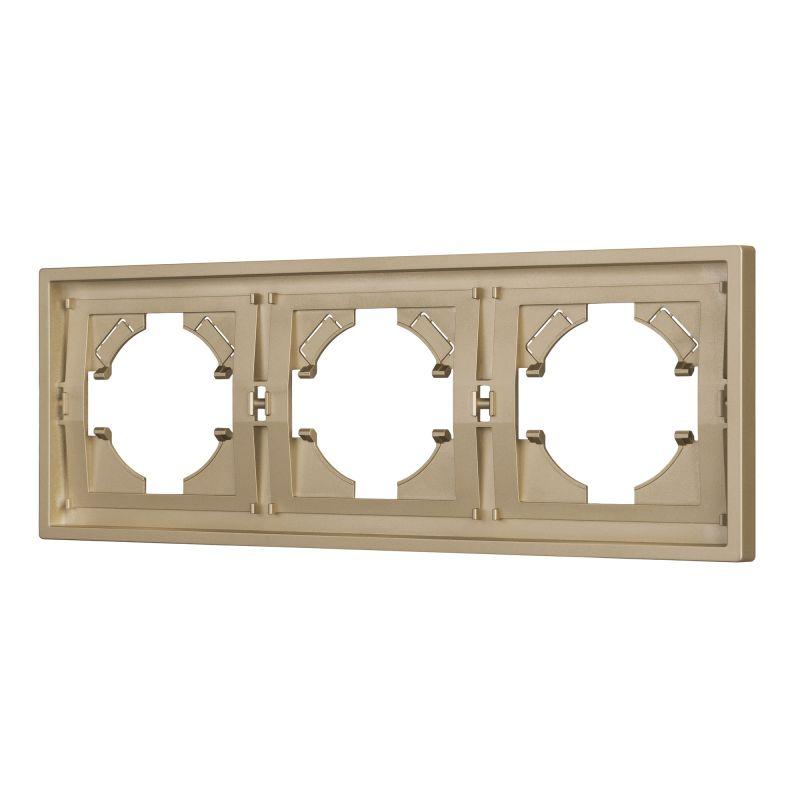 Рамка пластиковая FRM-TENDO-SFPL-3-GD Arlight 054651