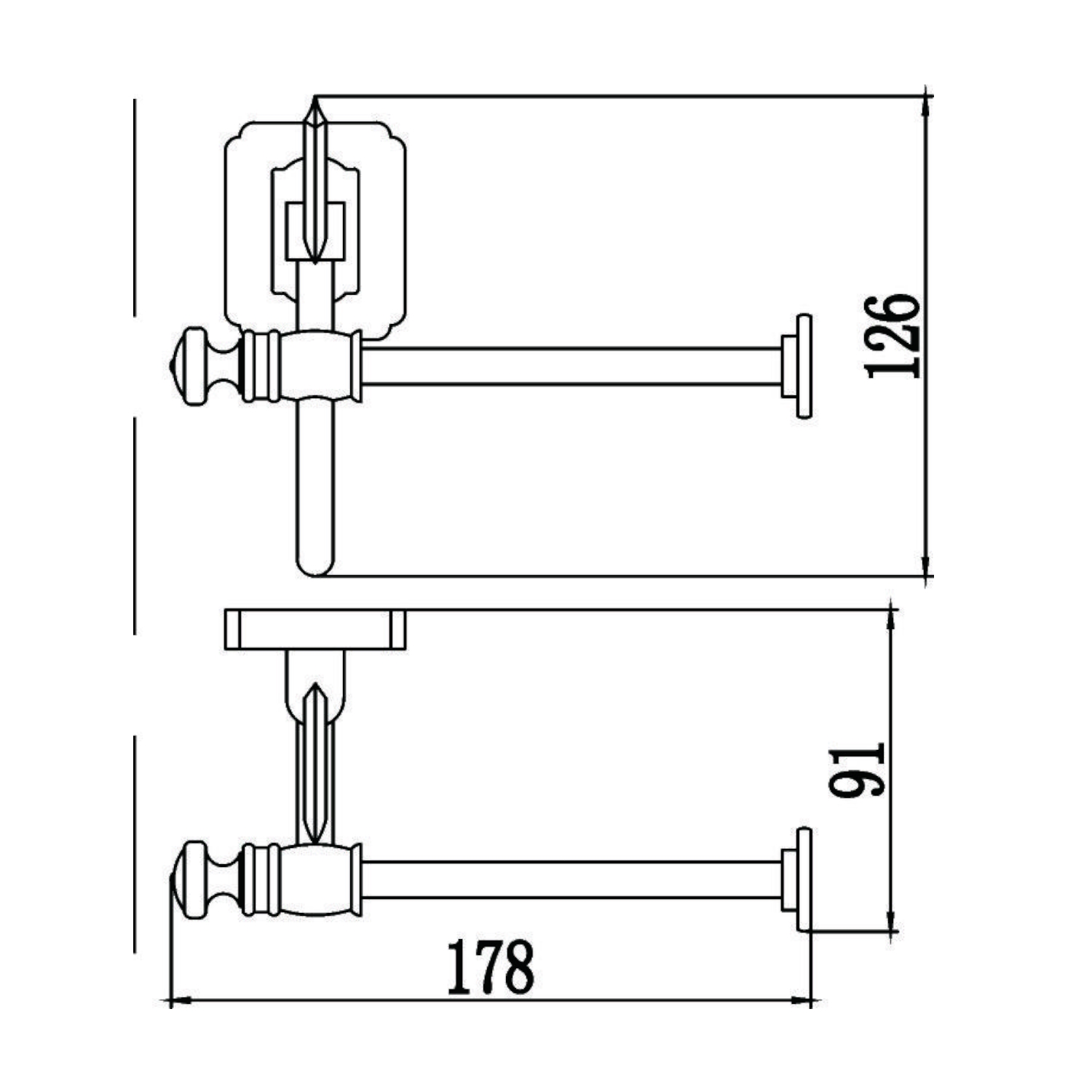Держатель для туалетной бумаги Savol S-006452, бронза