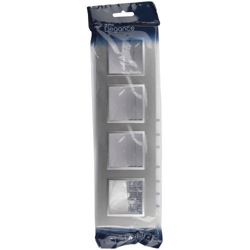 Рамка 4-м Elegance 14-5014-03 Classic алюм. Эра Б0060588