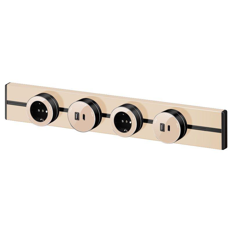 Розетка MultiTrack 13А 250В универс. круглая тип MTK13 песочн. SE MTK13002P