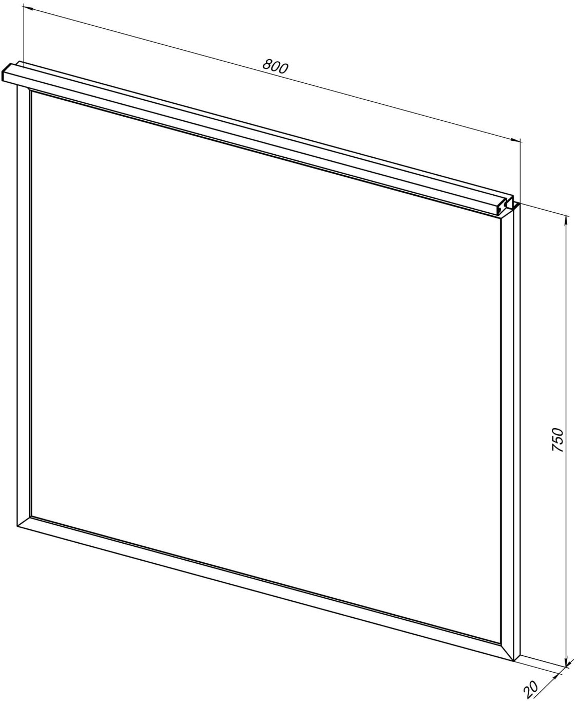 Зеркало Allen Brau Priority 80 1.31015.BB черный браш