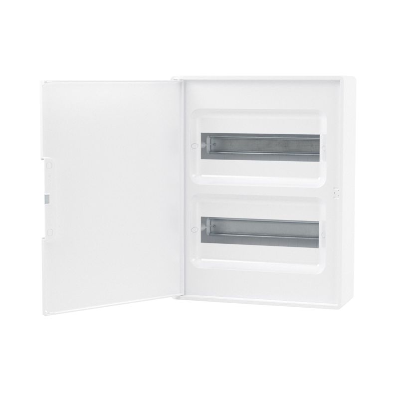 Щиток настенный 24мод. с бел. дверцей с 4 шинами PEN (2шт на 8 отверст. и 2шт на 6 отверст) бел. DKC F24W1WW