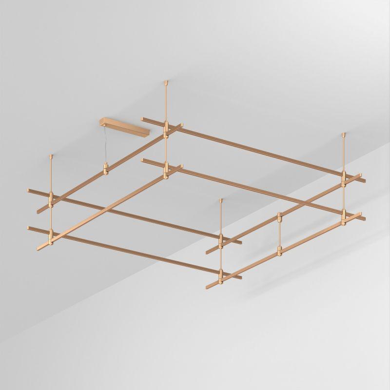 Трек ART-APRIORI-QUADRAT-2-ROD-400-2000х2000 GD IP20 метал. Arlight 048548