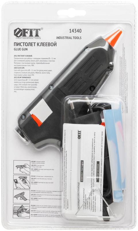 Пистолет клеевой 11мм 15Вт (70Вт) FIT 14340