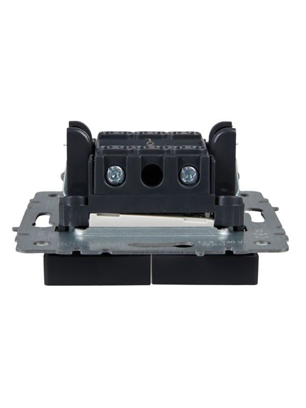 Выключатель 2-кл. СП BRITE ВС10-2-1-БрГ 10А с индик. механизм графит IEK BR-V20-1-10-K53