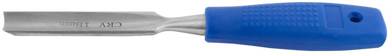 Стамеска CrV полукруглая с пластиковой ручкой 18мм FIT 43145
