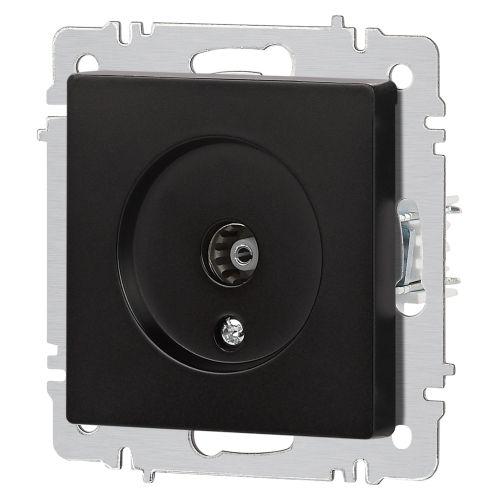 Розетка телевизионная одиночная TV СП Accent 6-301-05 IP20 антрацит Intro