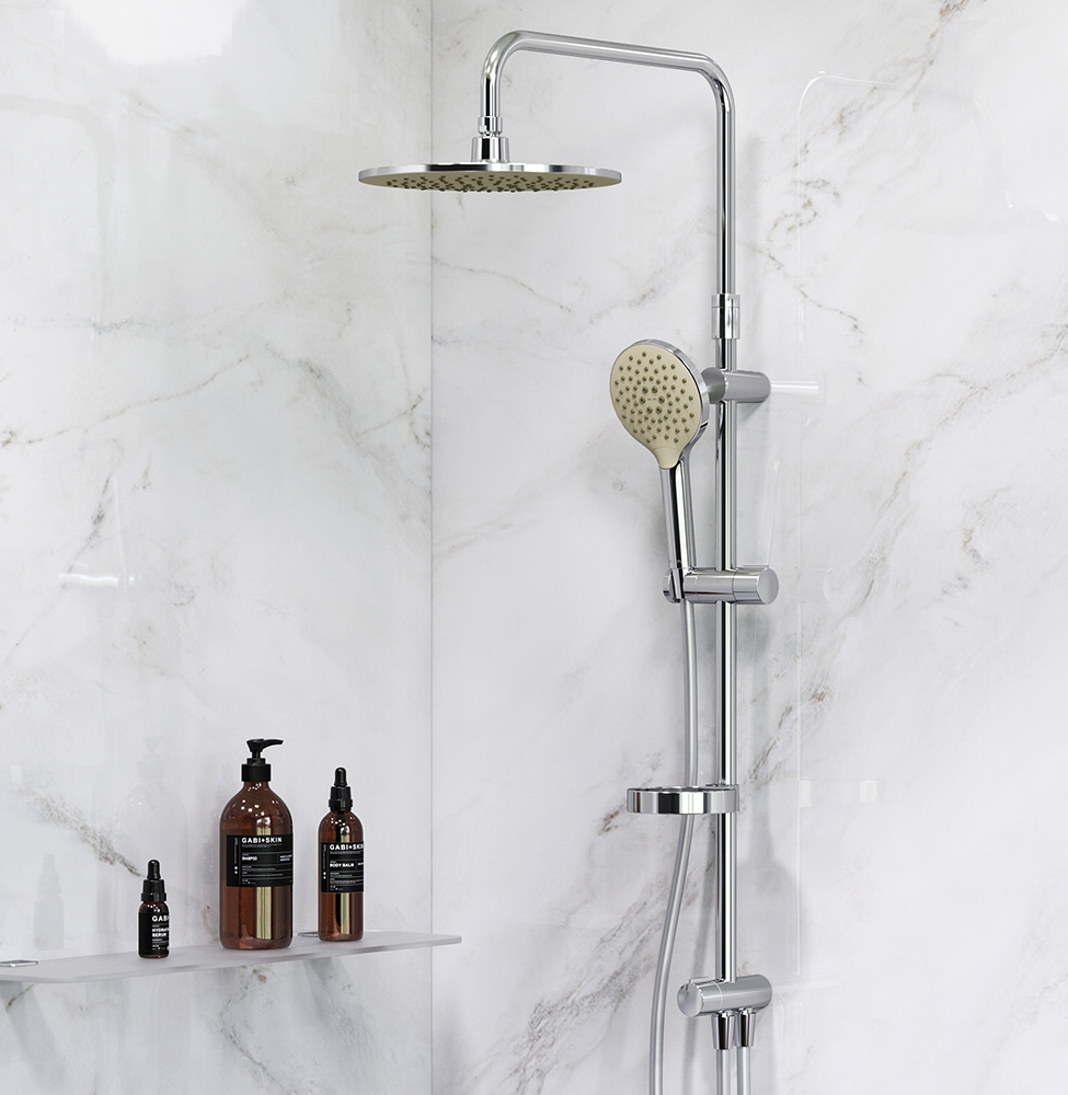 F0780064 Like душевая система, верхний душ 250 мм, ручной душ 120 мм, 3 функции, хром, шт.