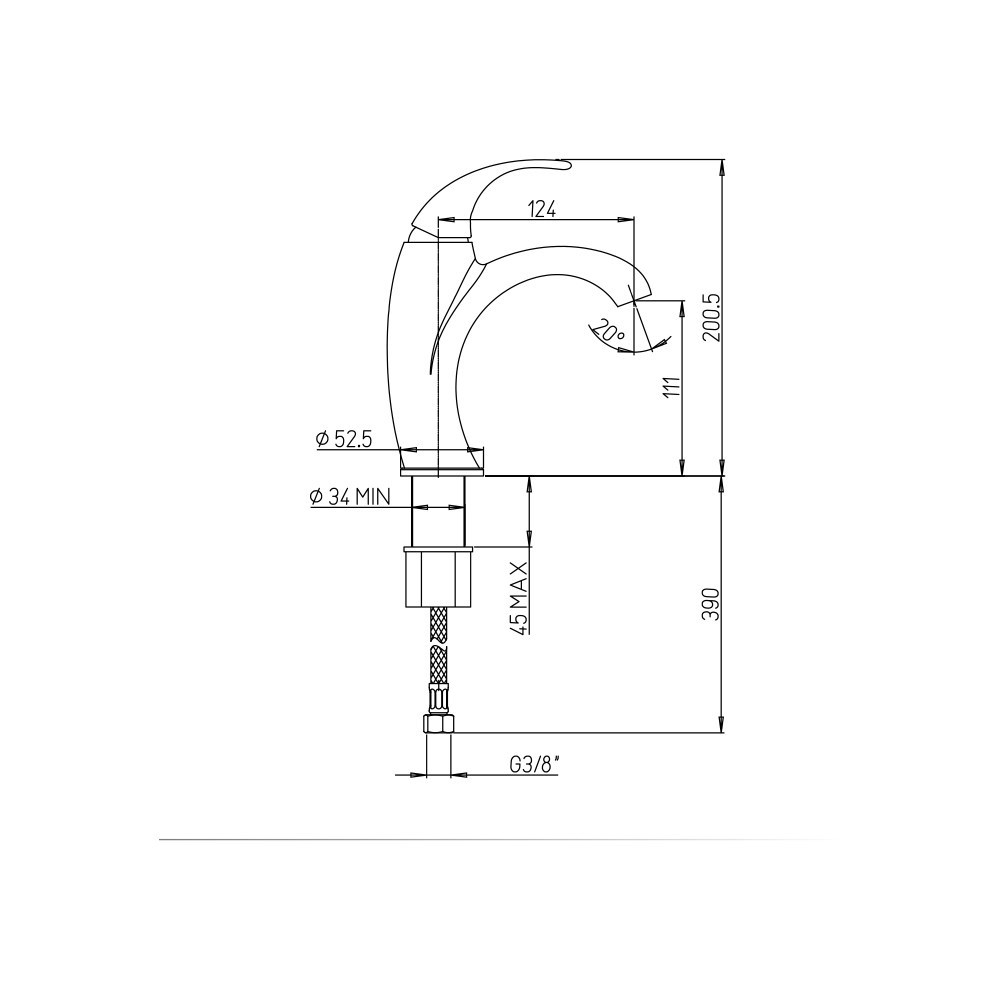 Смеситель Paini Fiori F2CR205LMKM для раковины