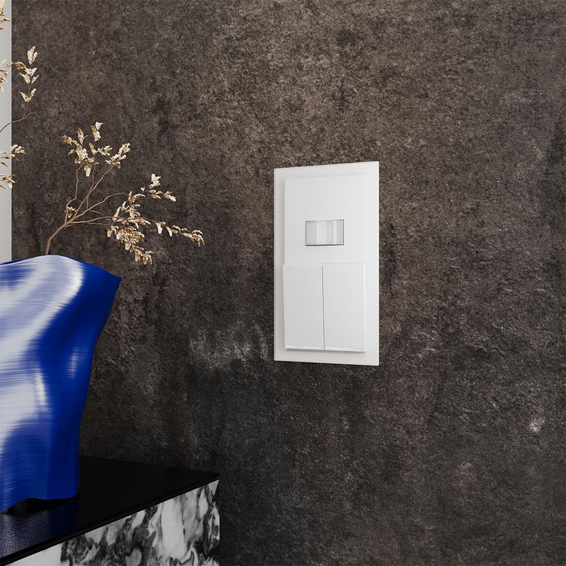 Выключатель 2-кл. СП S70 10А с подсветкой механизм бел. матов. Voltum VLS020202