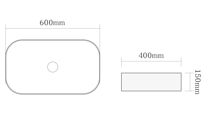 Раковина керамическая (накладная) SL-1017MB