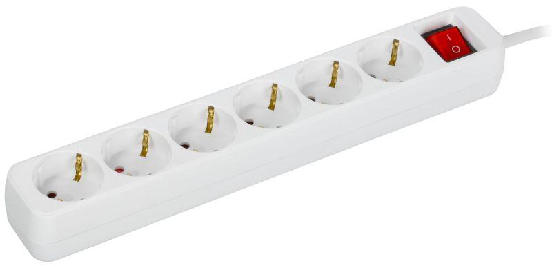 Удлинитель 6х3м 16А У06К ПВС 3х1.5 бел. UMA IEK UM-YP10-16-06-03-ZK-K01