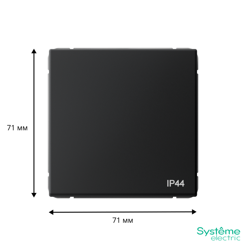 Переключатель 1-кл. ArtGallery IP44 10AX механизм карбон SE GAL441061