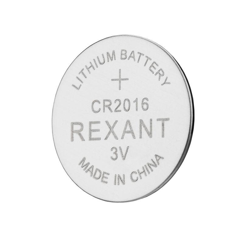 Элемент питания литиевый CR2016 3В (блист.5шт) Rexant 39-1106