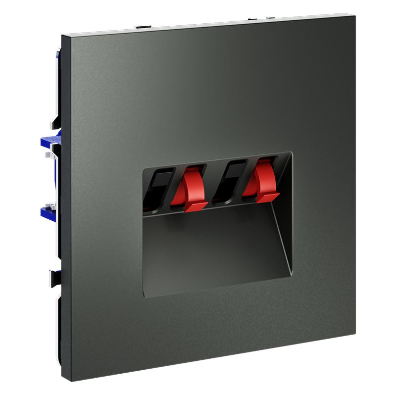 Розетка акустическая 4-м СП S70 механизм титан Voltum VLS060306