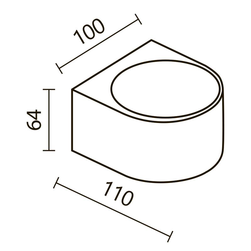 Светильник светодиодный Blow 10Вт 3000К IP54 архитектурная подсветка Maytoni O435WL-L10GF3K