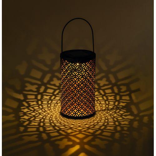 Светильник садовый ERASF22-44 "Орнамент" 19см уличный на солнечн. батареях Эра Б0053446