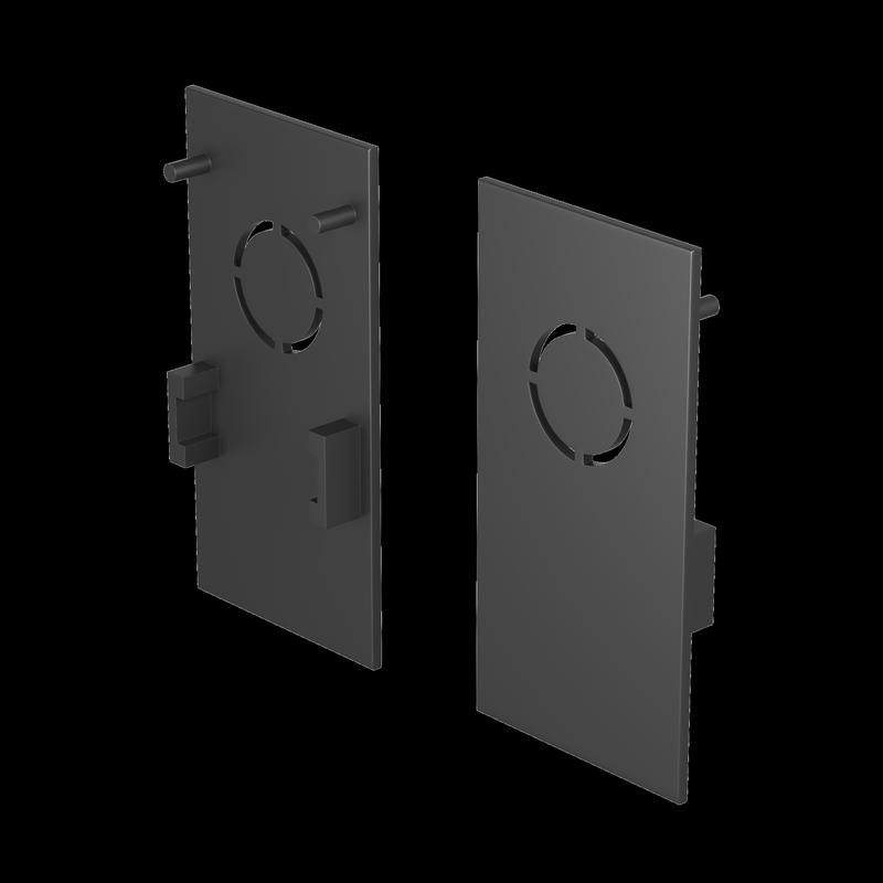 Заглушка для накладного шинопровода черн. (уп.2шт) Maytoni TRA034EC-41B