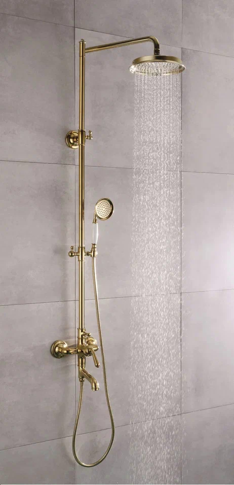 Душевая система Rose R0236E, золото