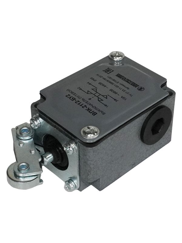 Выключатель путевой конечный ВПК-2112-БУ2 IP65 рычаг с роликом Электротехник ET001001