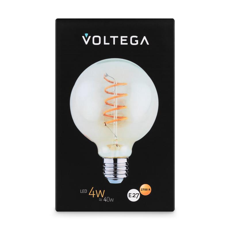 Лампа светодиодная филаментная Loft 271 G95 4Вт 2700К E27 Voltega 8516