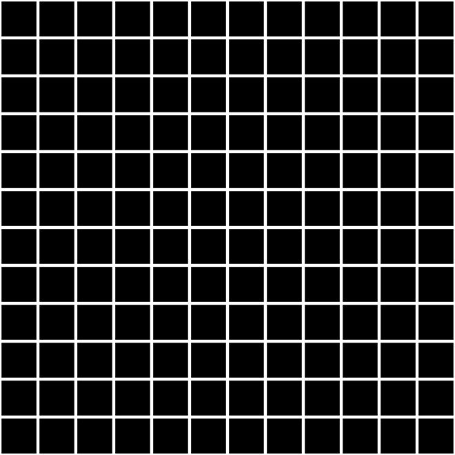 Мозаика Темари черный матовый 29,8х29,8, 20071