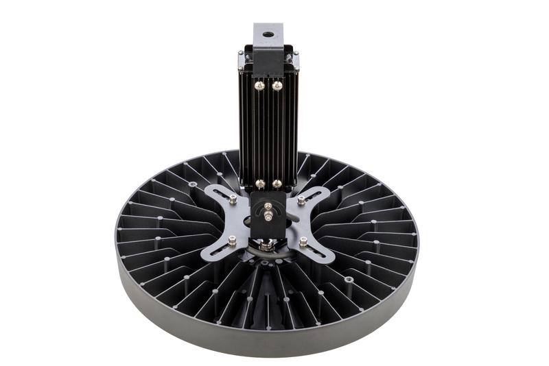Светильник светодиодный ДСП IB 11 S 100W W 850 HT BK PC 257х257х155мм 100Вт 5000К IP65 High Bay подвесной с гр. линзой из поликарбон. черн. Русский Свет 16091124362