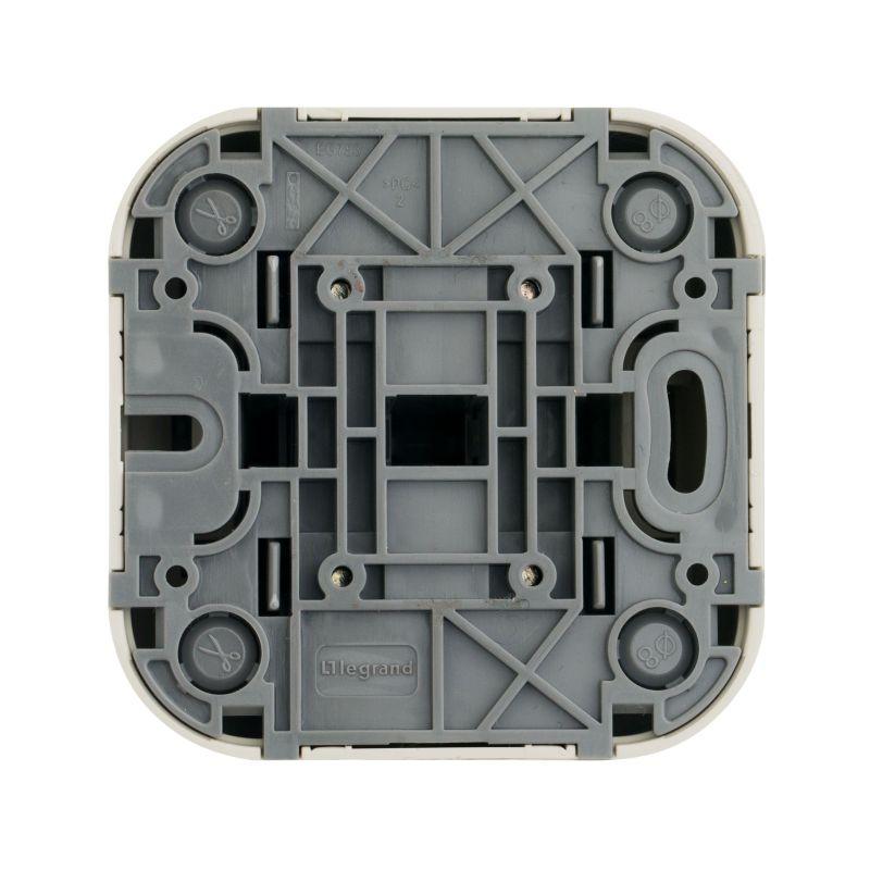 Выключатель 2-кл. ОП Quteo 10А IP20 10AX сл. кость IEK 782232