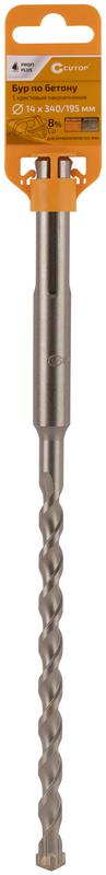 Бур по бетону Profi Plus SDS-Max с крестовым наконечником 14х340мм Cutop 42-14340
