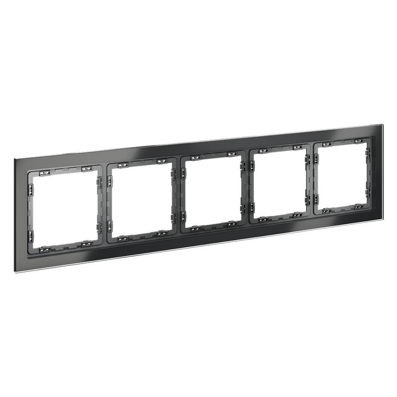 Рамка 5-м S70 стеклян. графит Voltum VLS110507