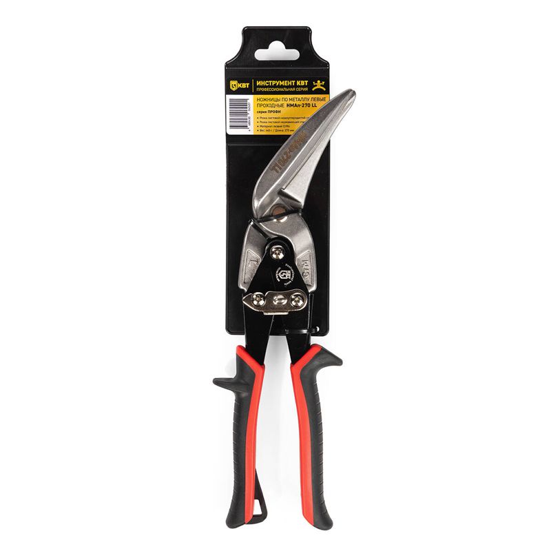 Ножницы по металлу лев. проходные НМАп-270 LL ПРОФИ КВТ 104428
