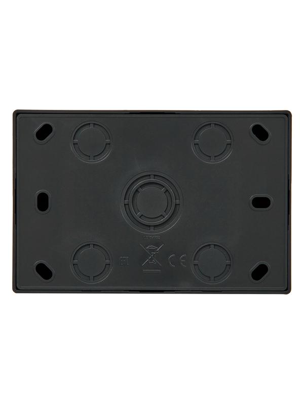 Розетка 2-м ОП LETO без заземл. закрытый корпус ПБТ черн. бархат LEZARD 752-4200-128B