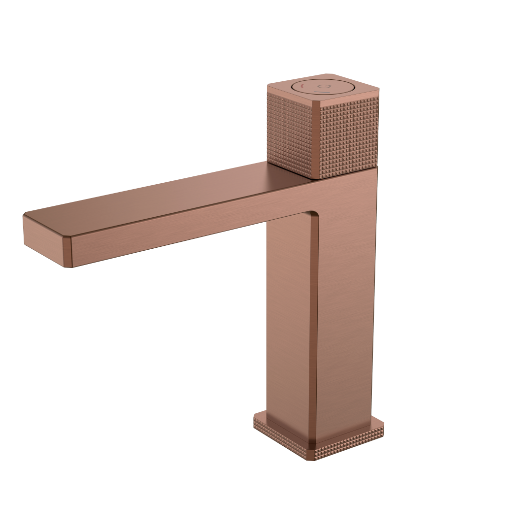 Смеситель автоматический для раковины QUAD Brushed Bronze