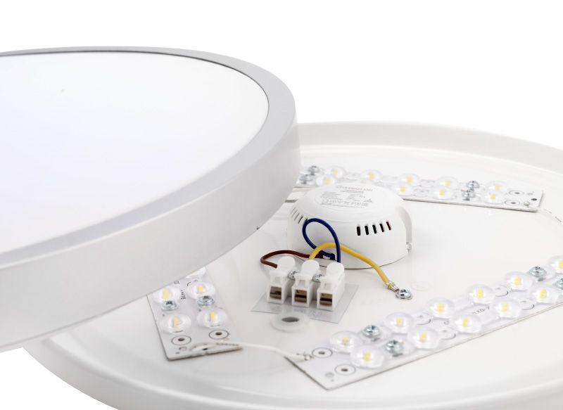 Светильник светодиодный LBS-8732 32Вт Flat silver настенно-потолочный Ultraflash 15160