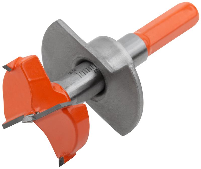 Сверло Форстнера (фреза) с карбидными вставками и ограничителем глубины 35мм FIT 36517