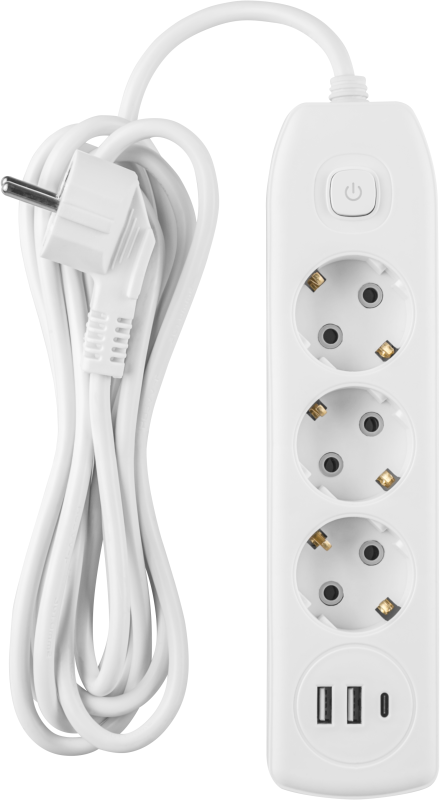 Удлинитель 90 838 OPE-USB-03-180-ESC-3x1 ОНЛАЙТ 90838