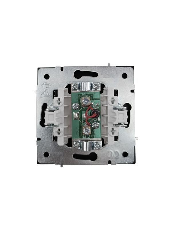 Розетка ТВ проходная СП ZIMA IP20 черн. бархат LEZARD 704-4288-129