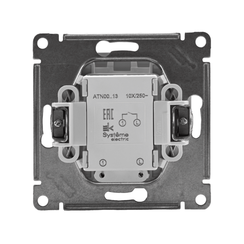 Выключатель 1-кл. СП AtlasDesign 10А IP20 (сх. 1а) 10AX с подсветкой механизм бел. SE ATN000113