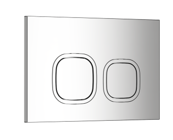 Кнопка CR01GD смыва для инсталляций Ceruttispa (золото, глянцевая)