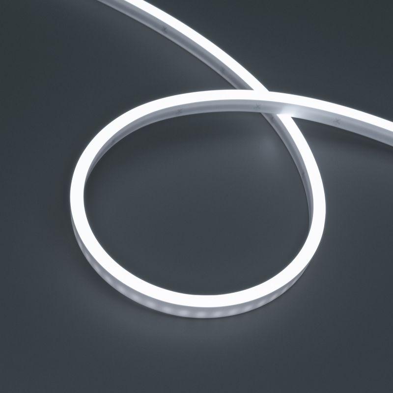 Лента светодиодная WAVE-SIDE-PU-A120-06x12mm 24В White 5700К 8Вт/м IP68 wire x1 вывод боков. герметичная (уп.3м) Arlight 052578