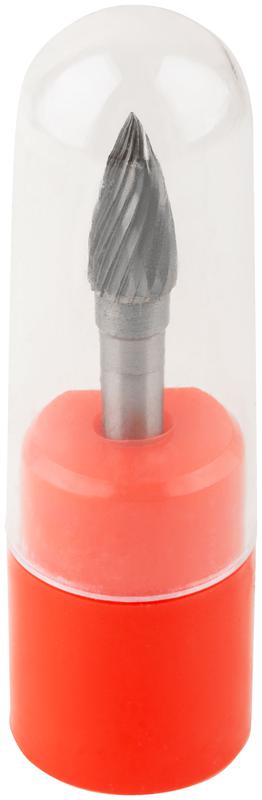 Шарошка карбидная профи штифт 6мм цилиндрическая с острым наконечником FIT 36594